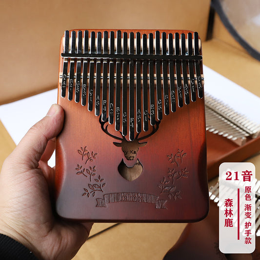 Kalimba 21 Keys Thumb Finger Piano Wood Kid Adult Instrument