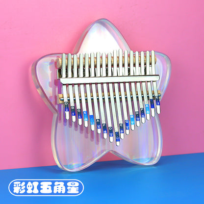Kalimba 17 Keys Thumb Finger Piano Star Shaped Kid Adult Instrument