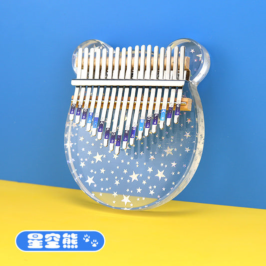 Kalimba 17 Keys Thumb Finger Piano Star Shaped Kid Adult Instrument