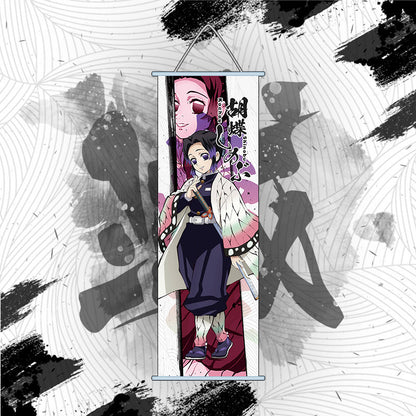 Demon Slayer One Piece Banner Poster Anime wall art hanging painting（small）