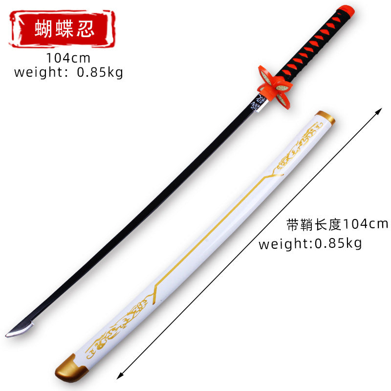 Wooden Sword Demon Slayer Zoro, Law Katana Anime Japanese Samurai Sword Cosplay Collection 40 Inches