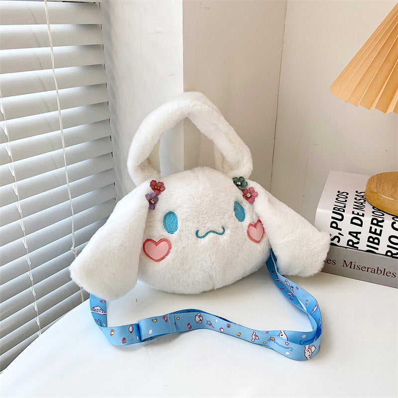 SANIRO BAG Kuromi bag Cinnamoroll Melody Cute Fluffy bag
