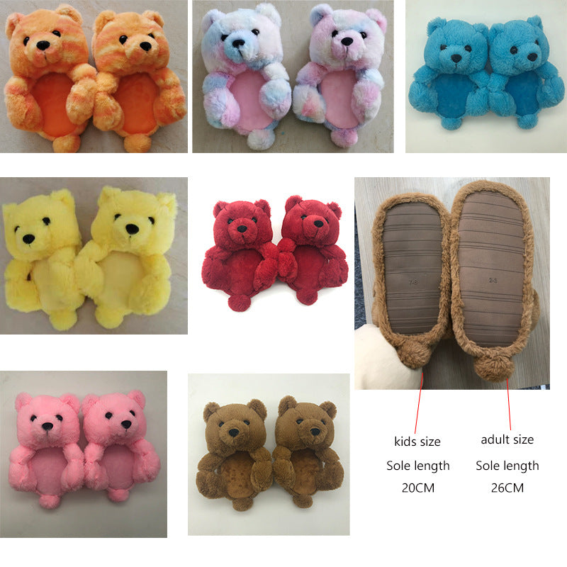 teddy bear slippers-warble teddy bear slipper