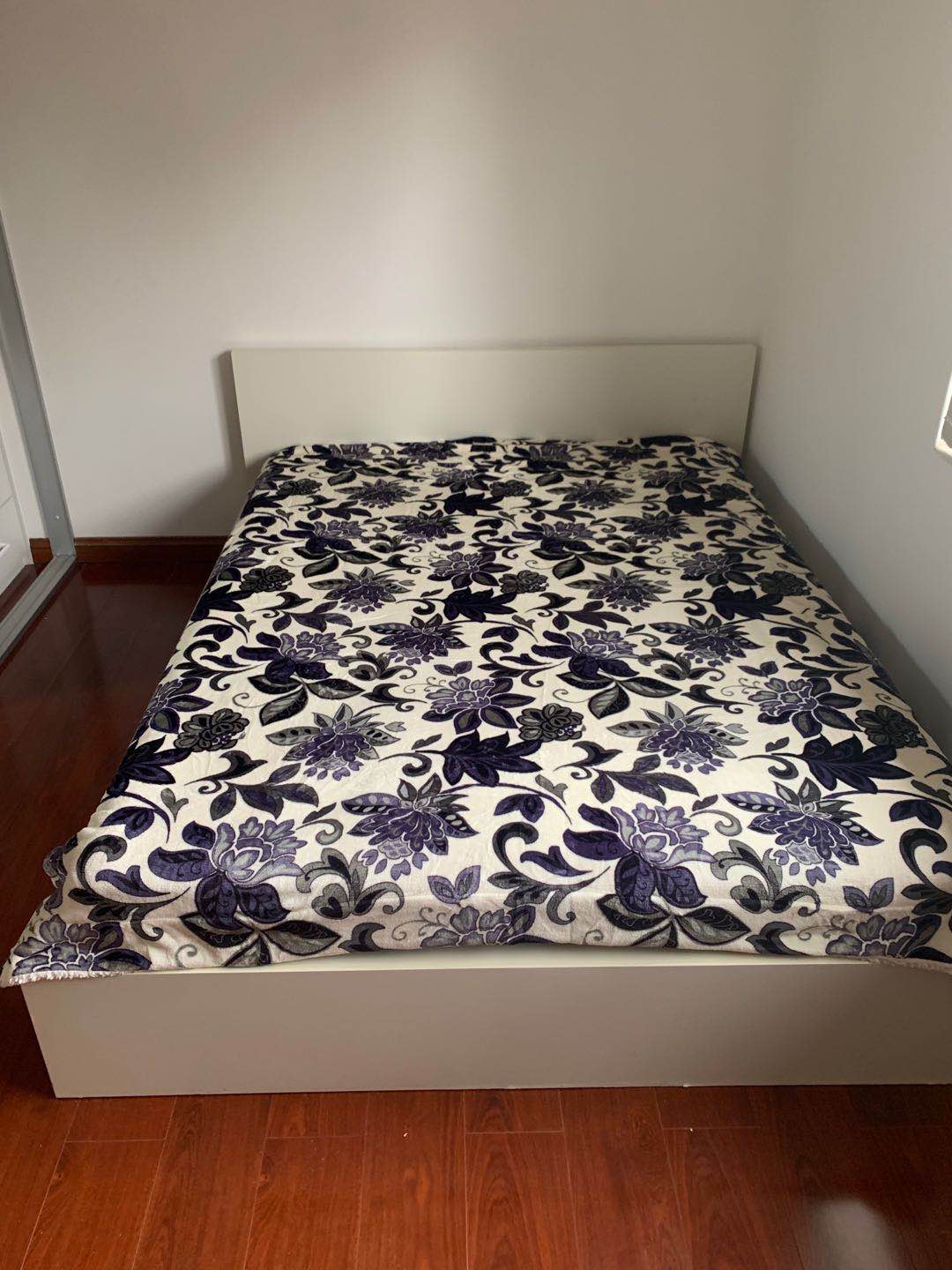 thick winter blanket flemingo flower-queen size