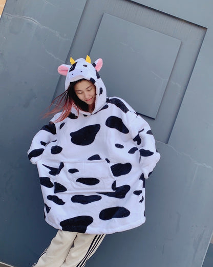 OVERSIZE HOODIE cow OVERSIZE HOODIE