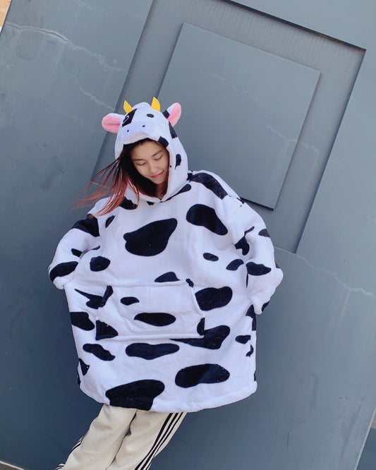 OVERSIZE HOODIE cow OVERSIZE HOODIE