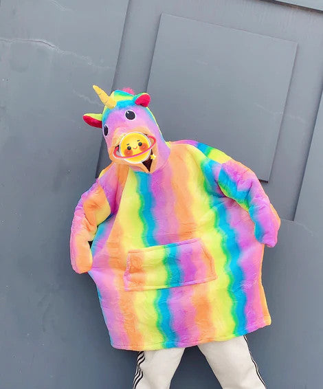 OVERSIZE HOODIE rainbow unicorn OVERSIZE HOODIe
