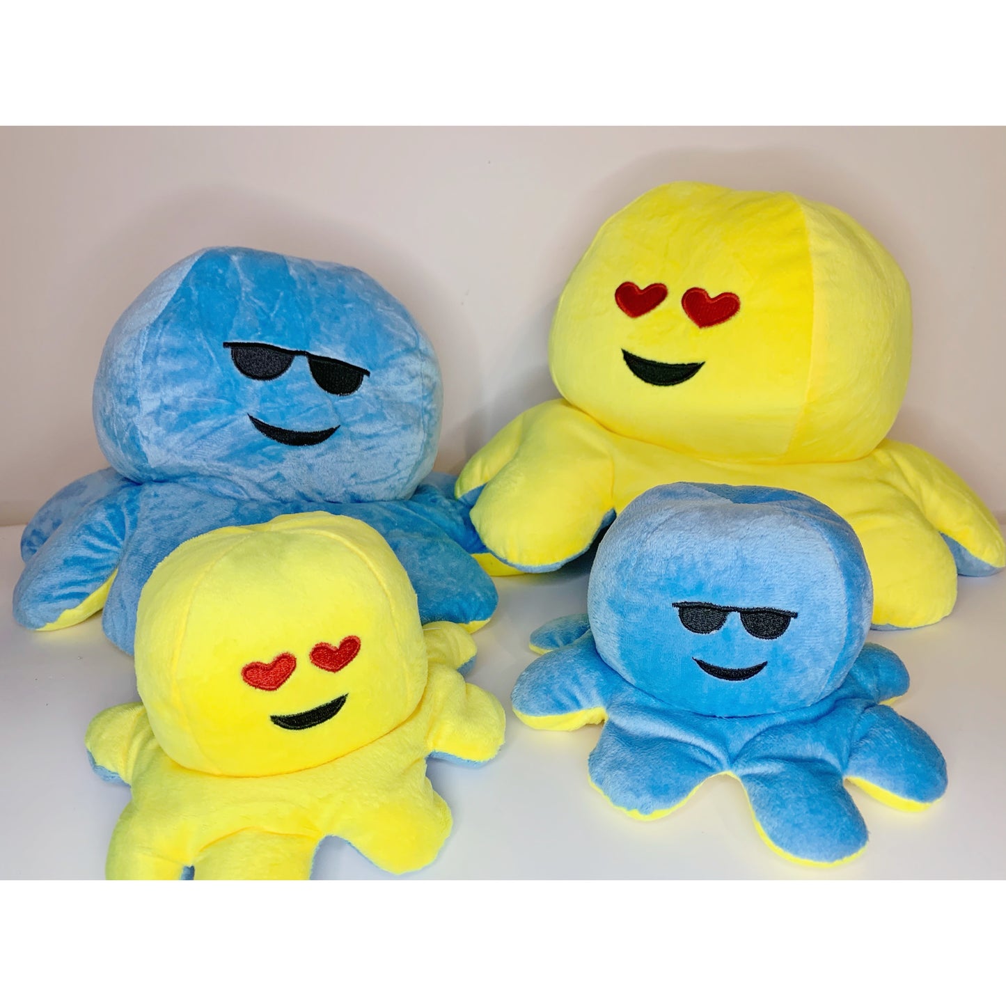 mood octopus Double-Sided Flip Reversible Octopus Plush Toy Marine Life Animals Doll AU STOCK