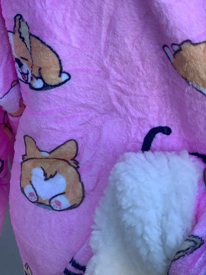 corgi oversized hoodie (1 SIZE FOR MOST)