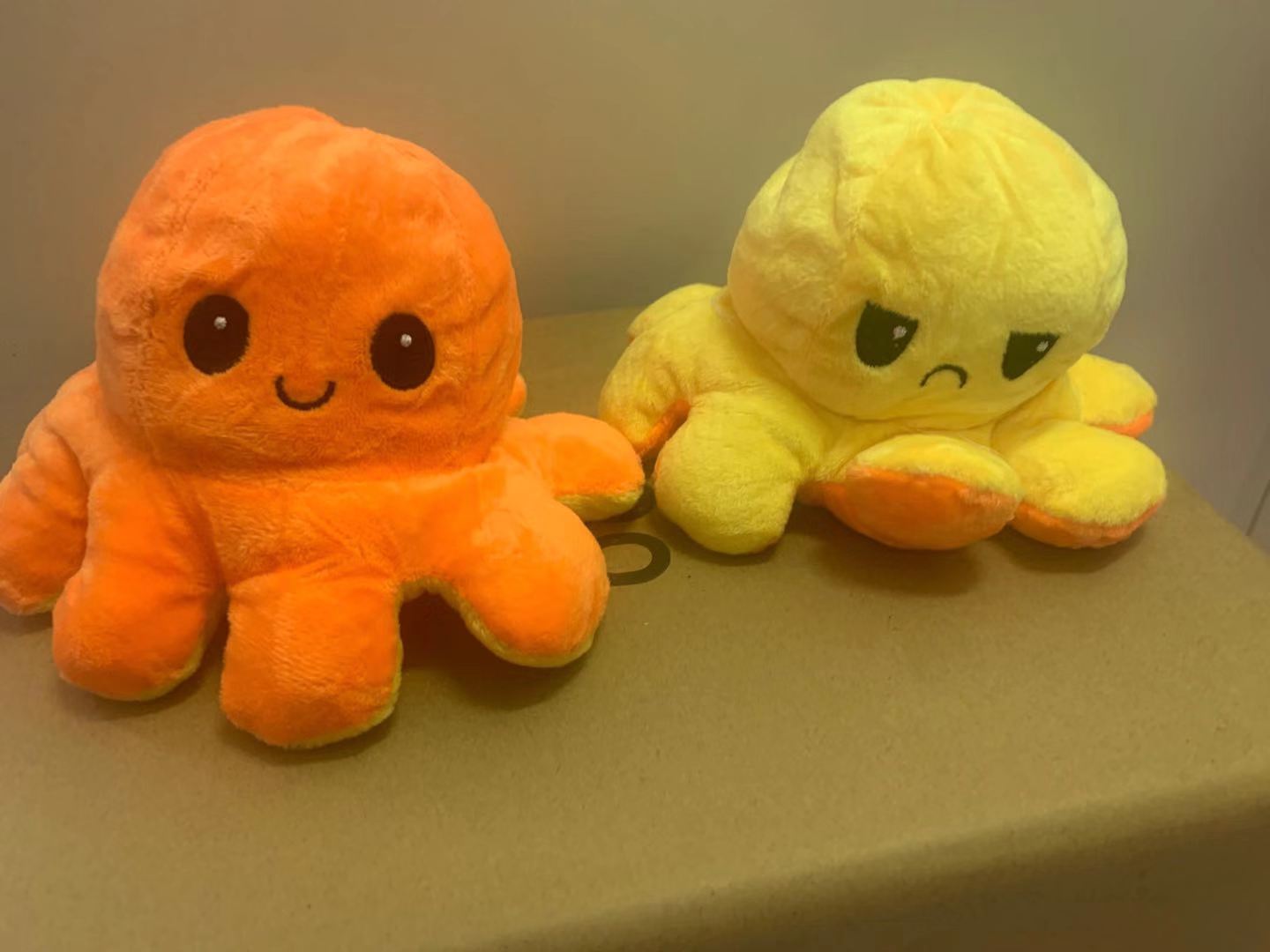 mood octopus Double-Sided Flip Reversible Octopus Plush Toy Marine Life Animals Doll AU STOCK