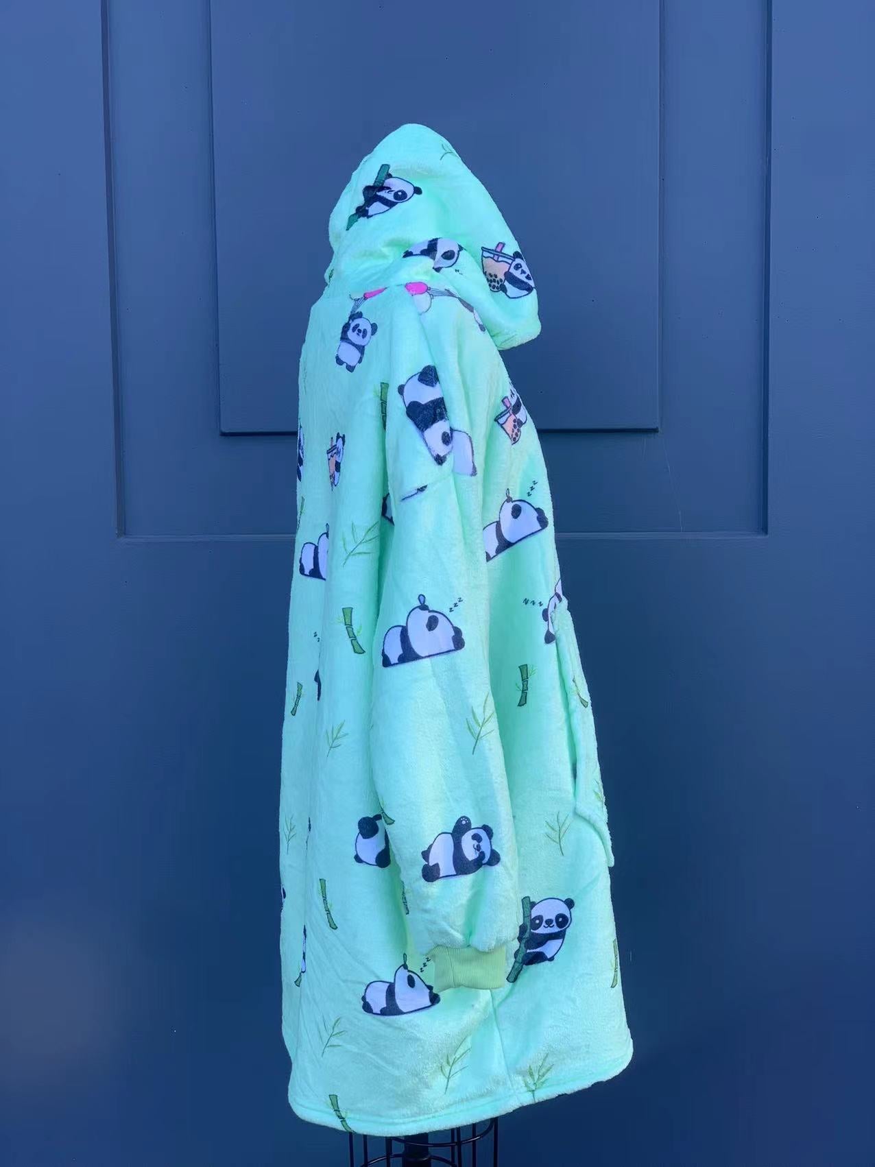 panda oversized hoodie LOVE PANDA(1 SIZE FOR MOST)