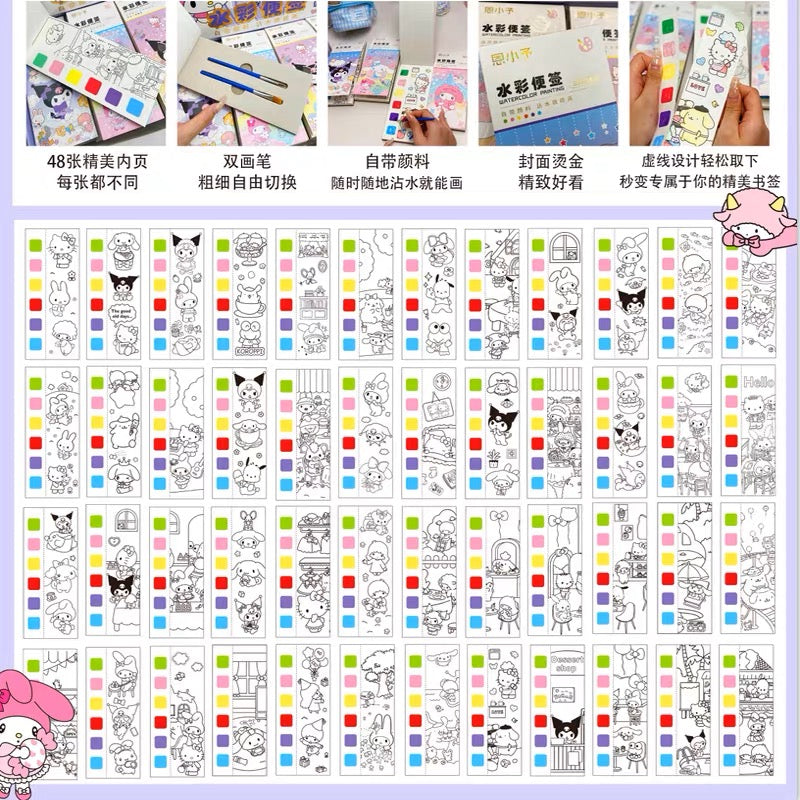 Saniro watercolor painting