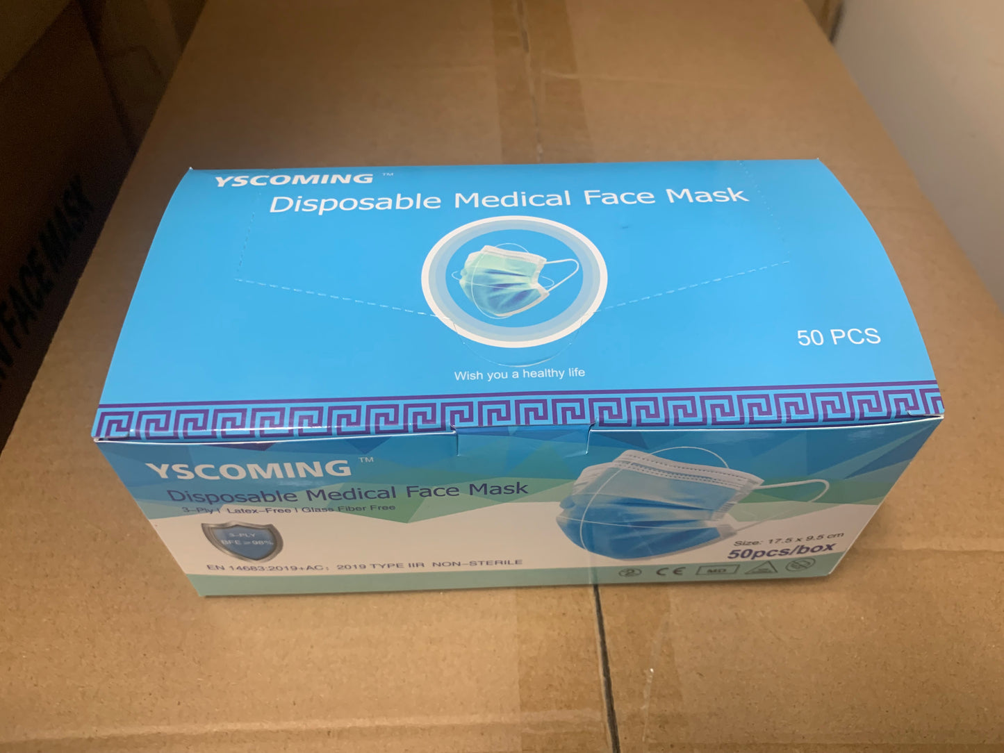disposable masks 50pcs/pk blue